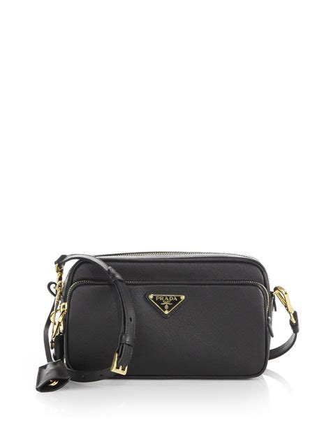 prada saffiano lux crossbody bag black nero|prada saffiano outlet.